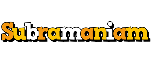 Subramaniam cartoon logo