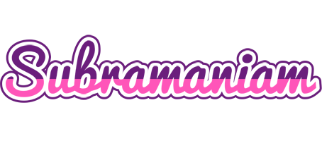 Subramaniam cheerful logo
