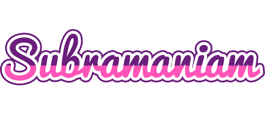 Subramaniam cheerful logo