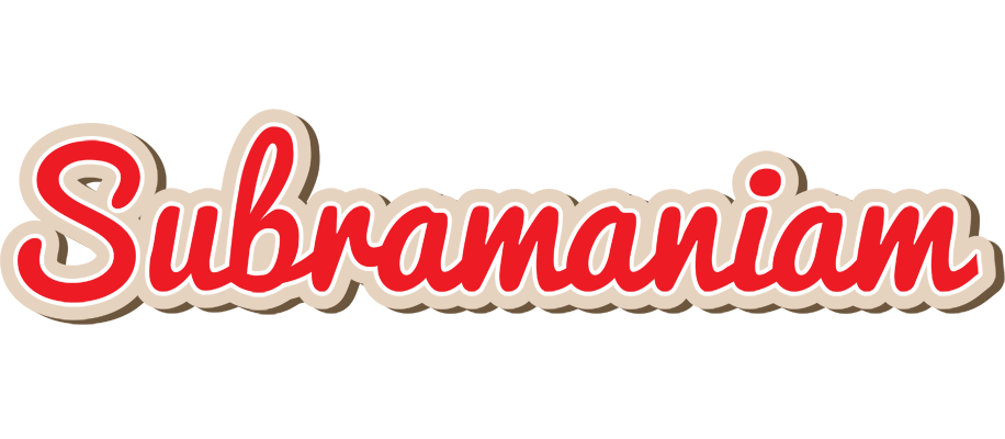 Subramaniam chocolate logo