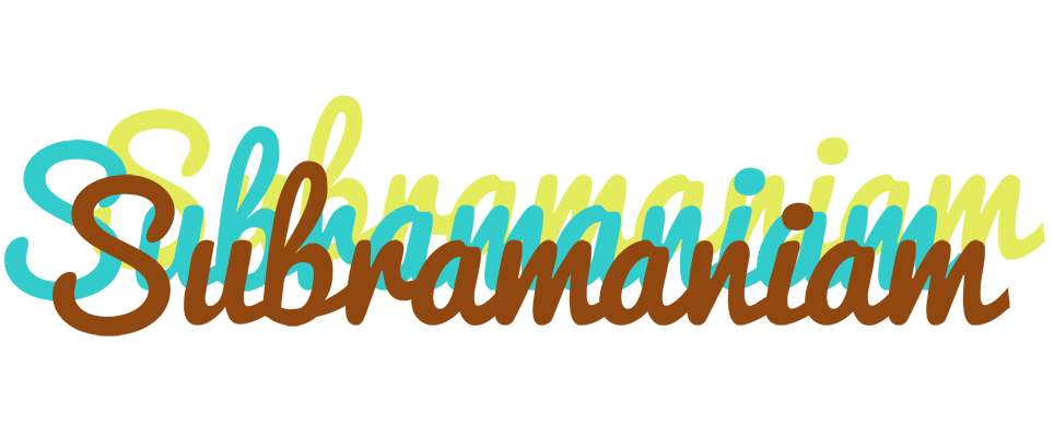 Subramaniam cupcake logo