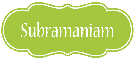 Subramaniam family logo