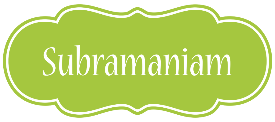 Subramaniam family logo