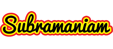 Subramaniam flaming logo