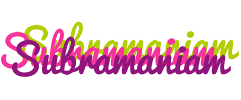 Subramaniam flowers logo