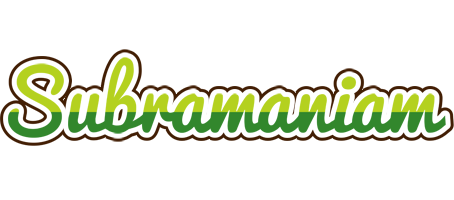 Subramaniam golfing logo