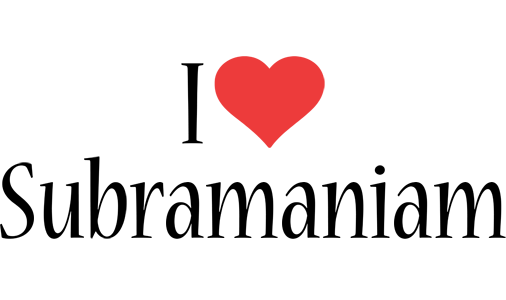 Subramaniam i-love logo