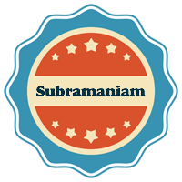 Subramaniam labels logo