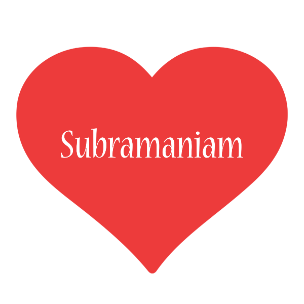Subramaniam love logo