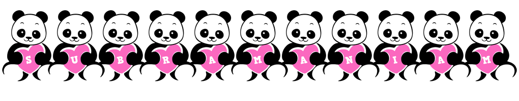 Subramaniam love-panda logo