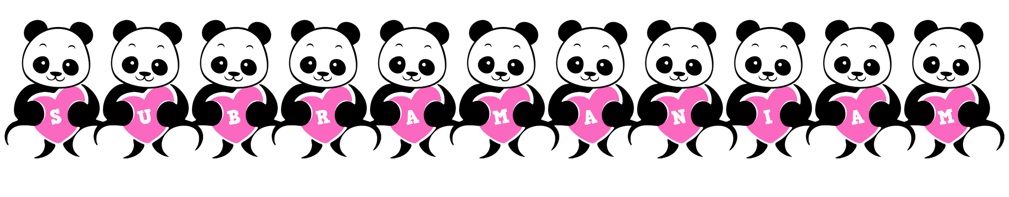 Subramaniam love-panda logo
