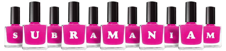 Subramaniam nails logo