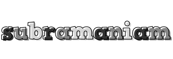 Subramaniam night logo