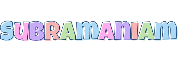 Subramaniam pastel logo