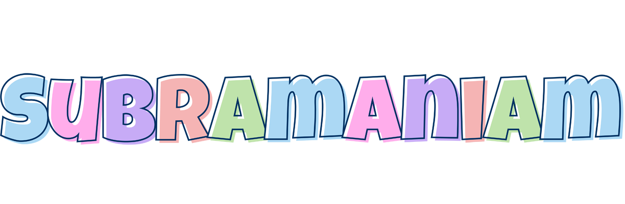 Subramaniam pastel logo