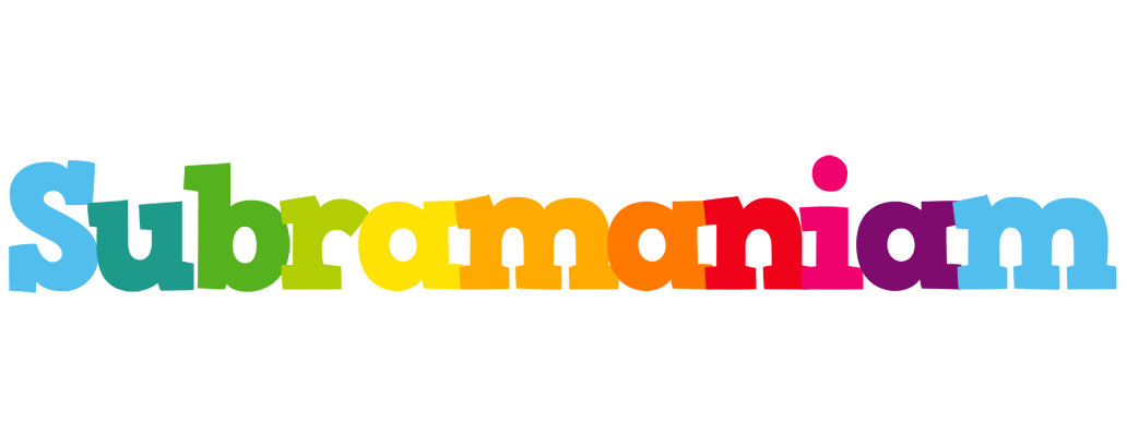 Subramaniam rainbows logo