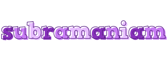 Subramaniam sensual logo