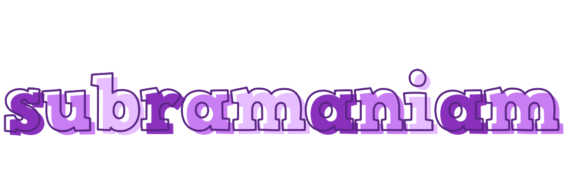 Subramaniam sensual logo