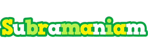 Subramaniam soccer logo