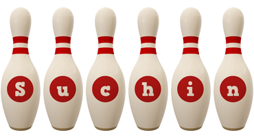 Suchin bowling-pin logo