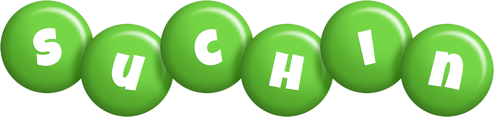 Suchin candy-green logo