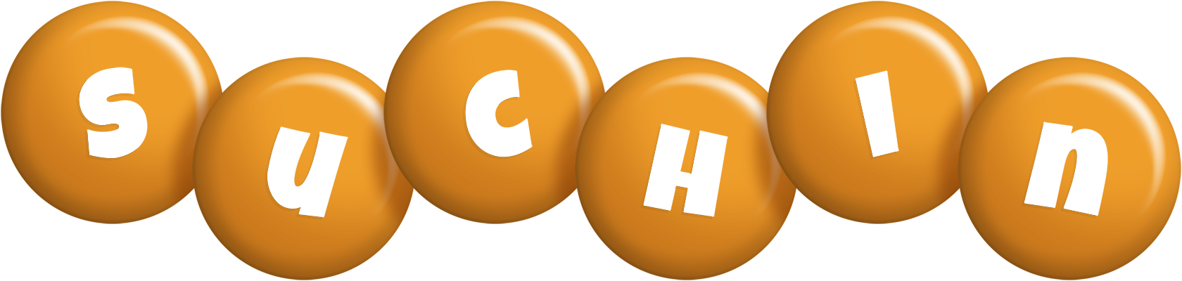 Suchin candy-orange logo