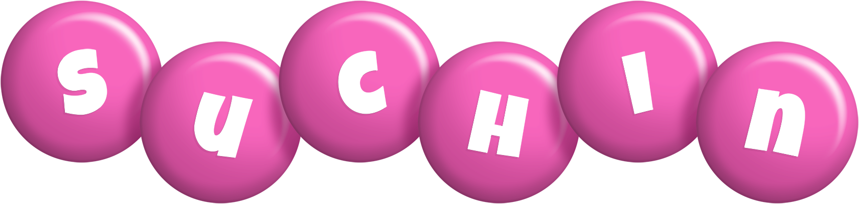 Suchin candy-pink logo