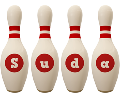 Suda bowling-pin logo