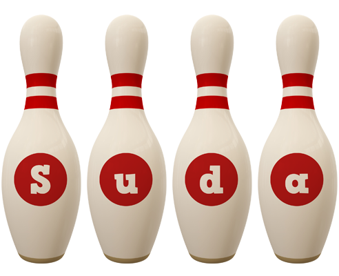 Suda bowling-pin logo