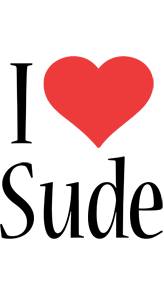 Sude i-love logo