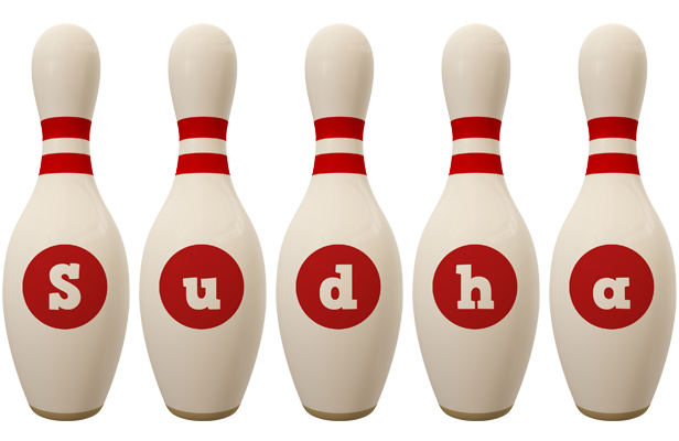 Sudha bowling-pin logo