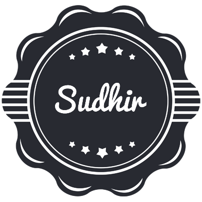 Sudhir badge logo