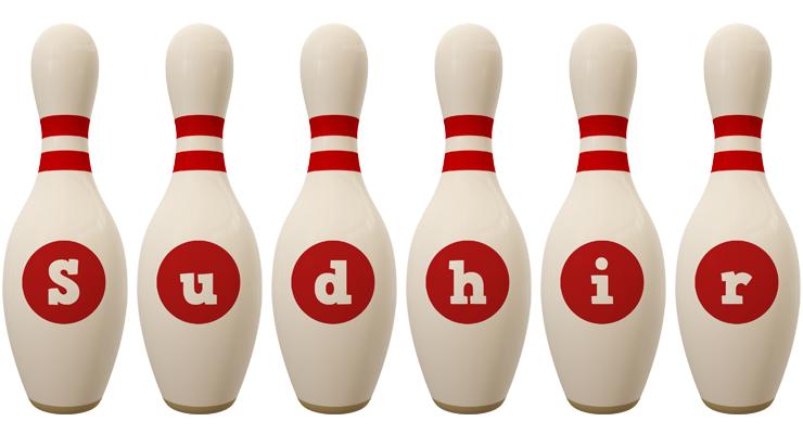 Sudhir bowling-pin logo
