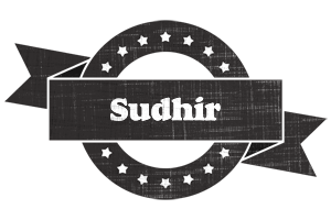 Sudhir grunge logo