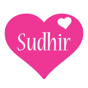 Sudhir love-heart logo