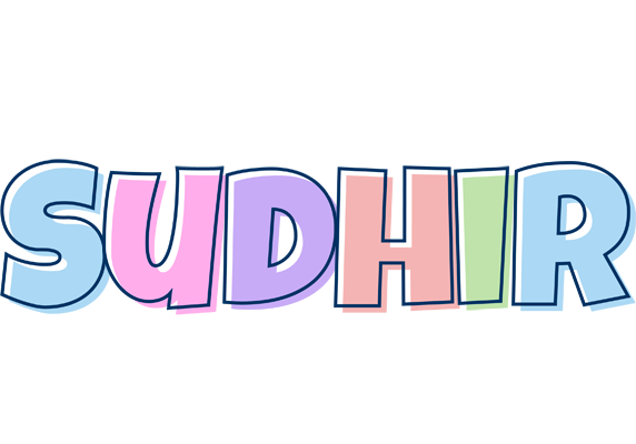 Sudhir pastel logo