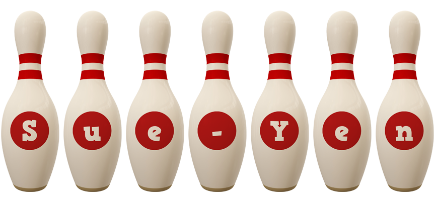 Sue-Yen bowling-pin logo