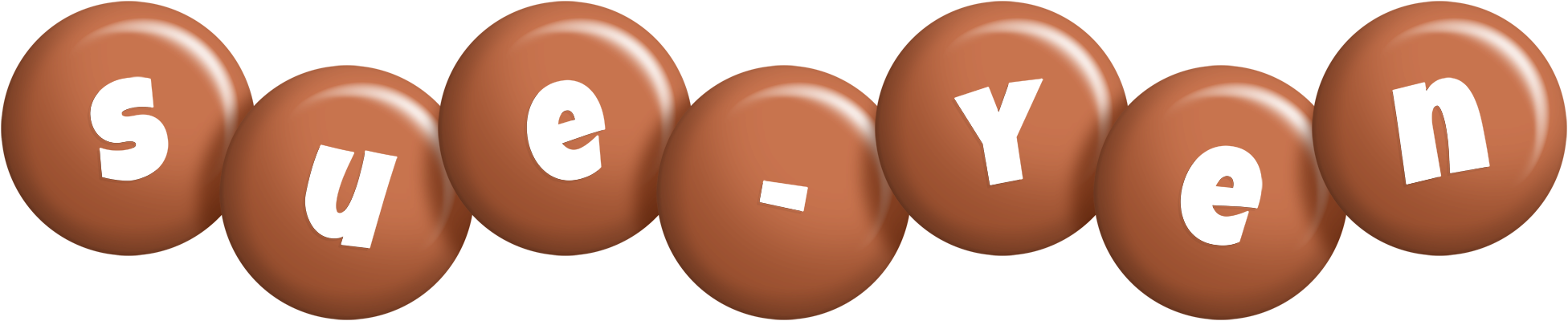 Sue-Yen candy-brown logo