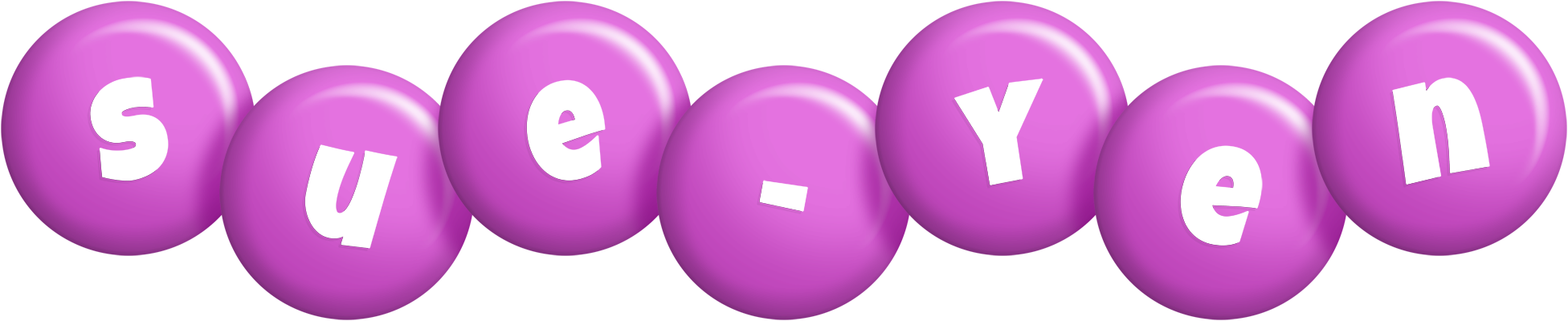 Sue-Yen candy-purple logo