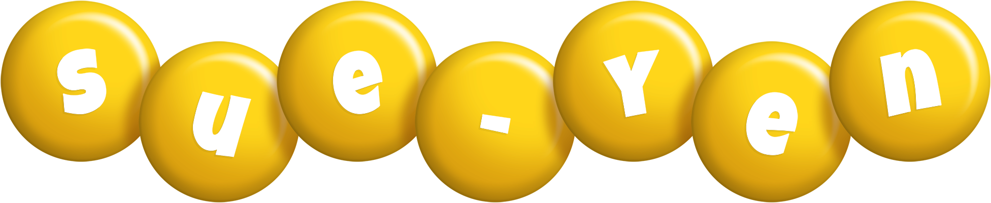 Sue-Yen candy-yellow logo