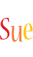 Sue birthday logo