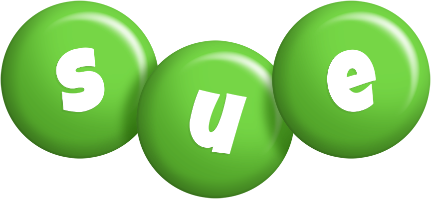 Sue candy-green logo