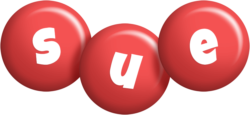 Sue candy-red logo