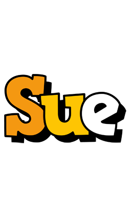 Sue cartoon logo