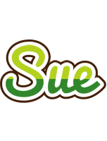 Sue golfing logo