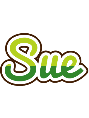 Sue golfing logo