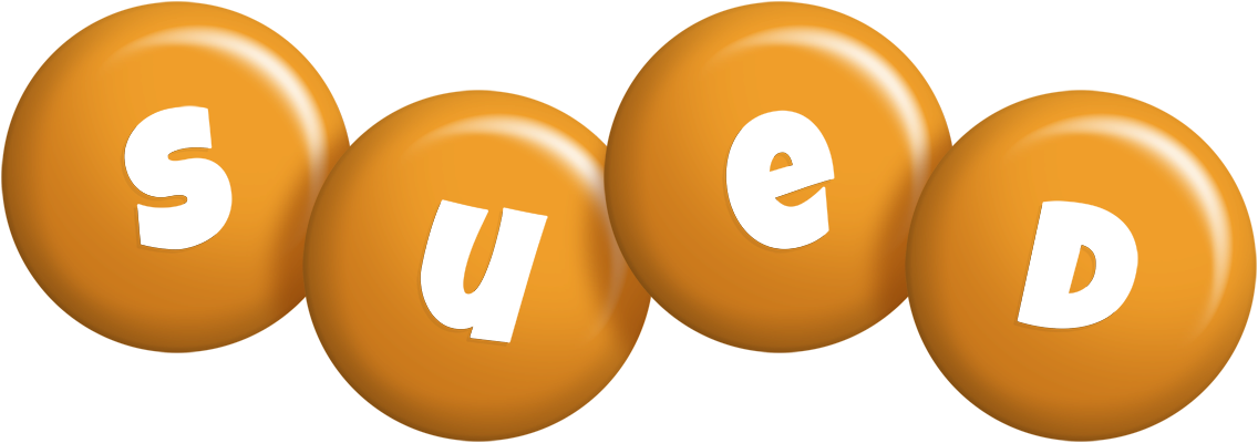 Sued candy-orange logo