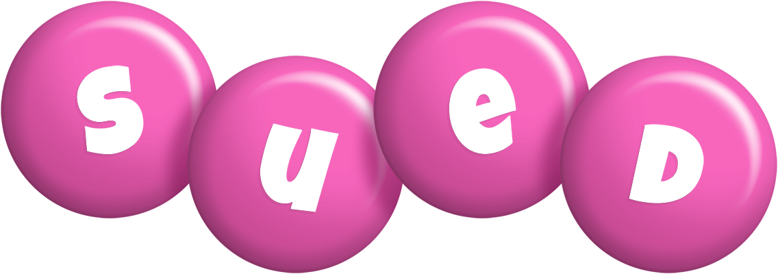 Sued candy-pink logo