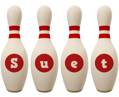 Suet bowling-pin logo