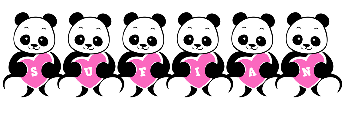Sufian love-panda logo